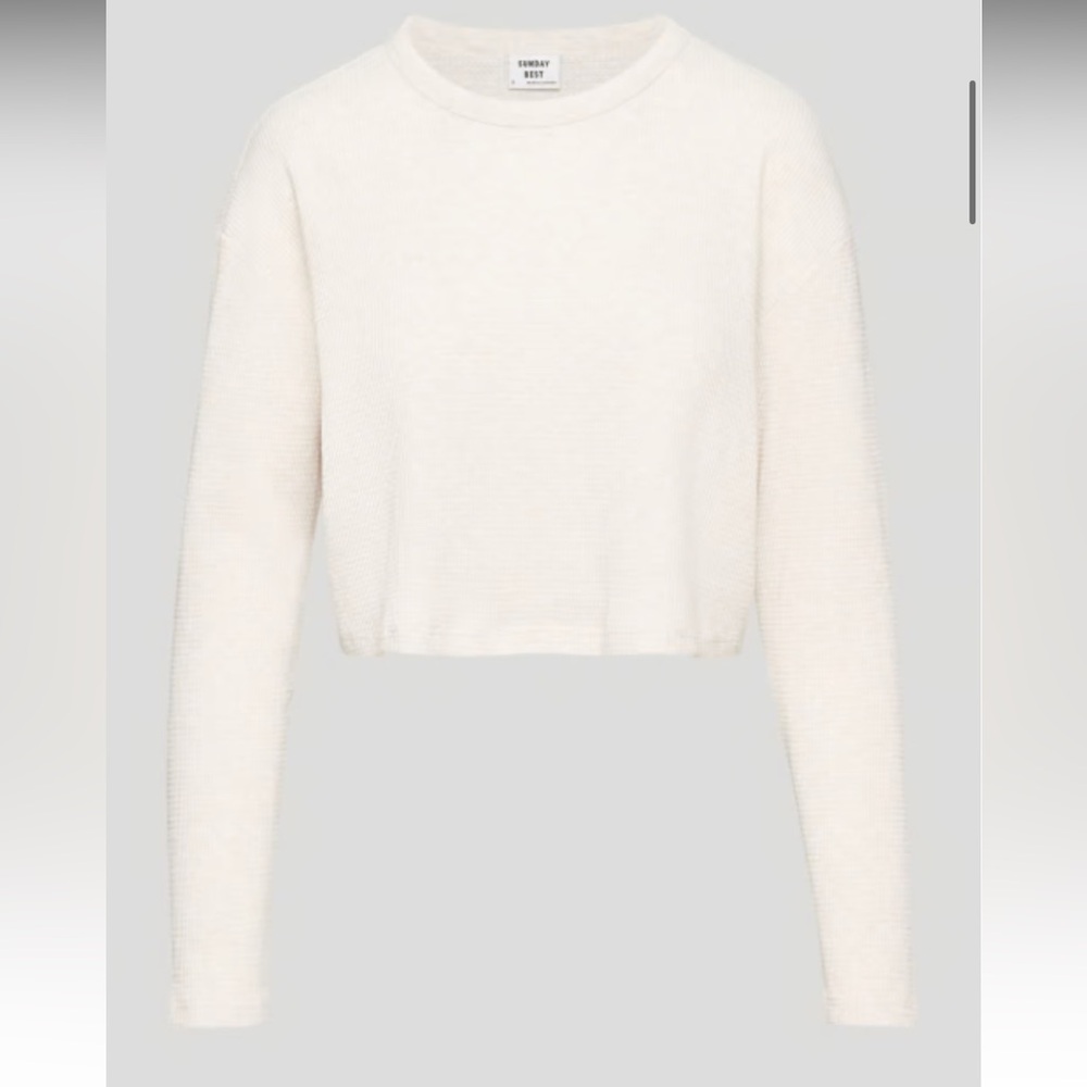Cozy White Long Sleeve Top